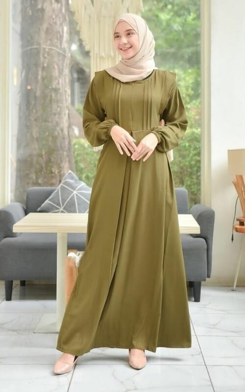 Dress Hijau Zaitun