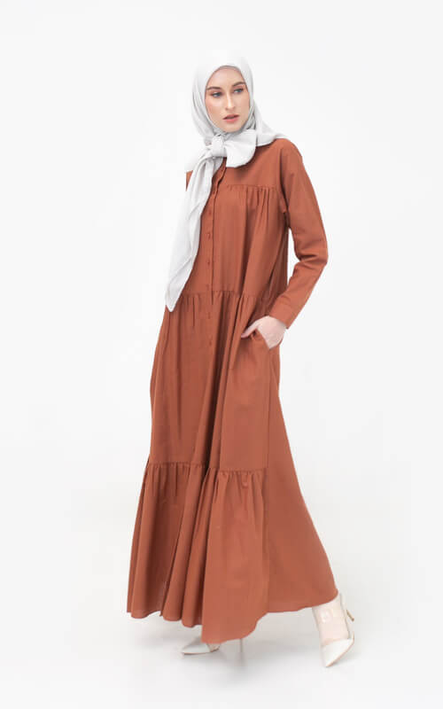 Outfit Kajian Warna Brown