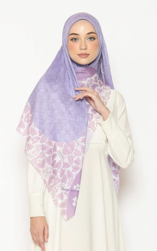 Segi Empat Hijab Lilac