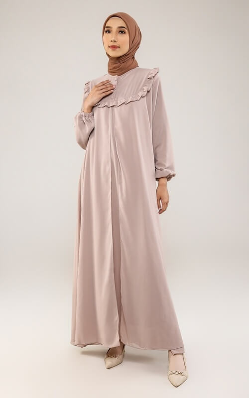 Gamis Flowy Tanpa Tali