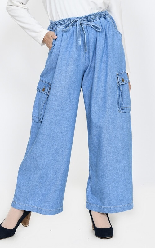Celana Kulot Jeans