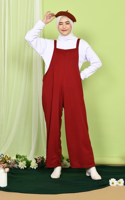 Jumpsuit Merah Putih dengan Tema Hari Merdeka