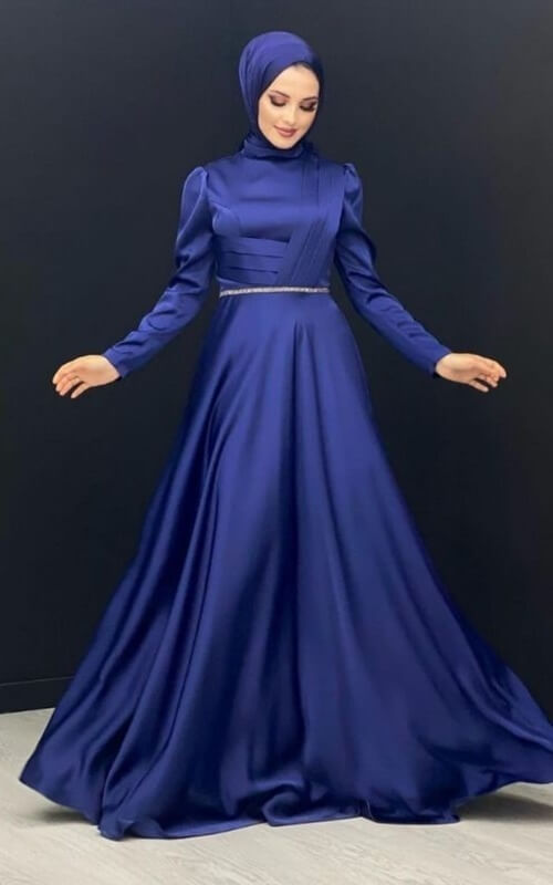 Dress Biru Elektrik