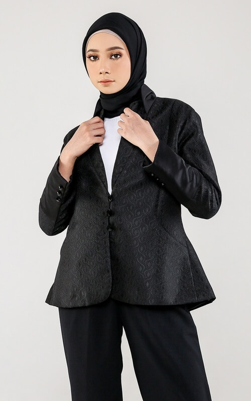 Paduan Style Blazer Hitam