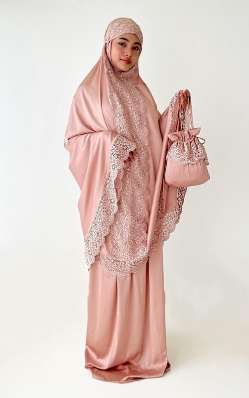 Mukena Satin Pink Renda