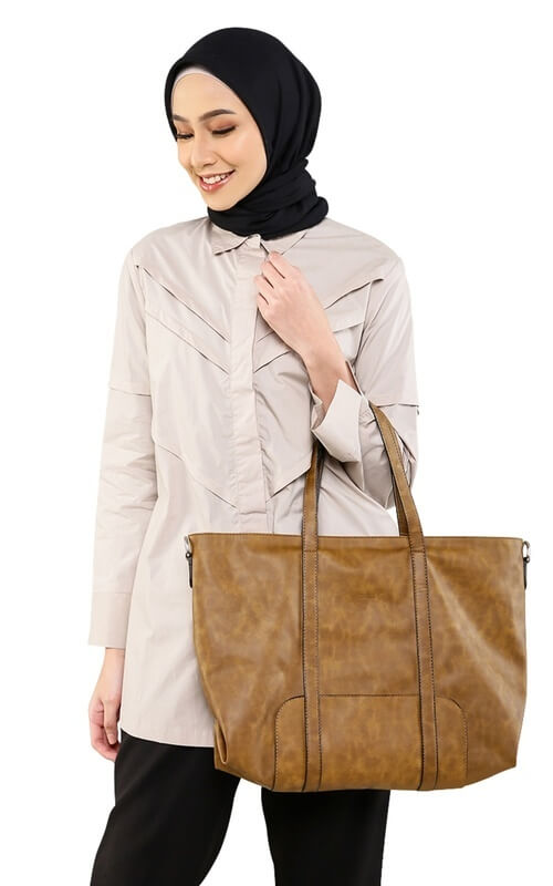 Hand Bag Kulit Warna Coklat