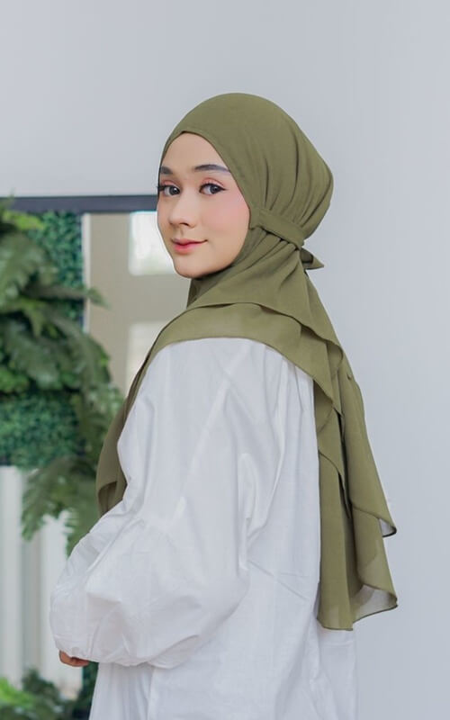 Jilbab Instan Tali Berlayer