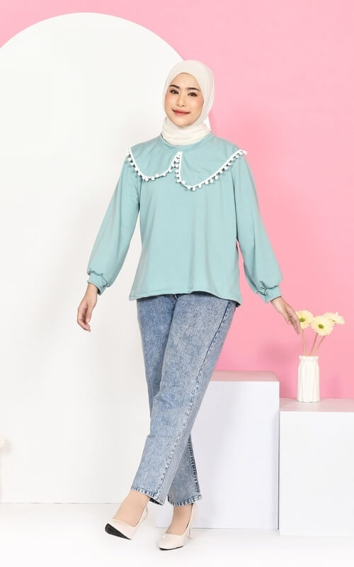 Denim dan Blouse