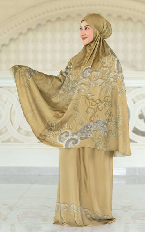 Mukena Motif Nuansa Earth Tone