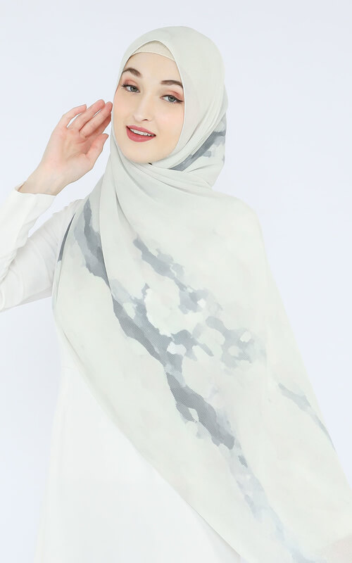 Pashmina Motif Dua Warna