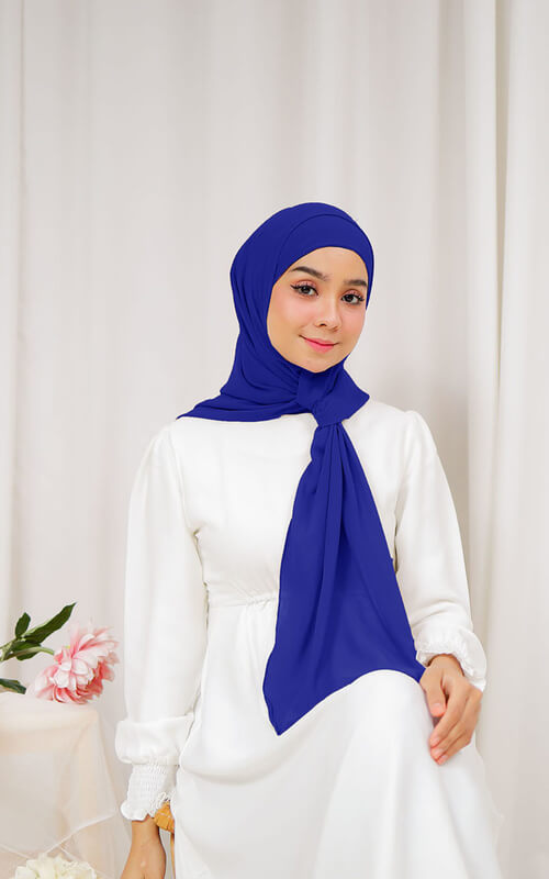 Pashmina Instan dengan Simpul Depan