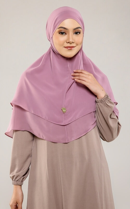 Bergo Ungu 2 Layer