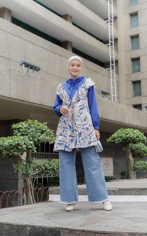 OOTD Jeans Rumbai dan Blouse