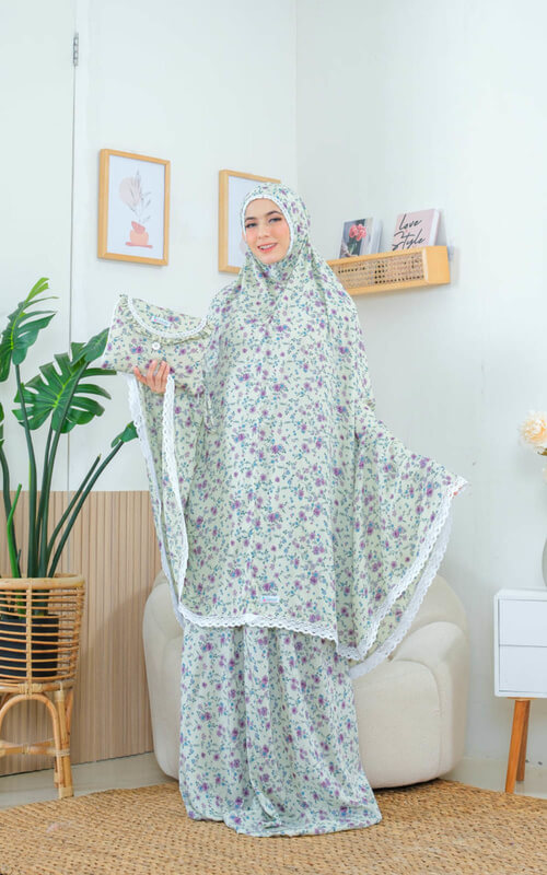 Mukena Bunga Lavender