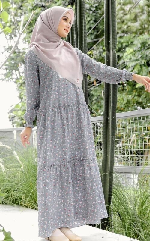 Dress Panjang Motif Floral