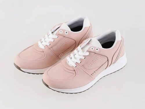 Sneakers Pink Putih