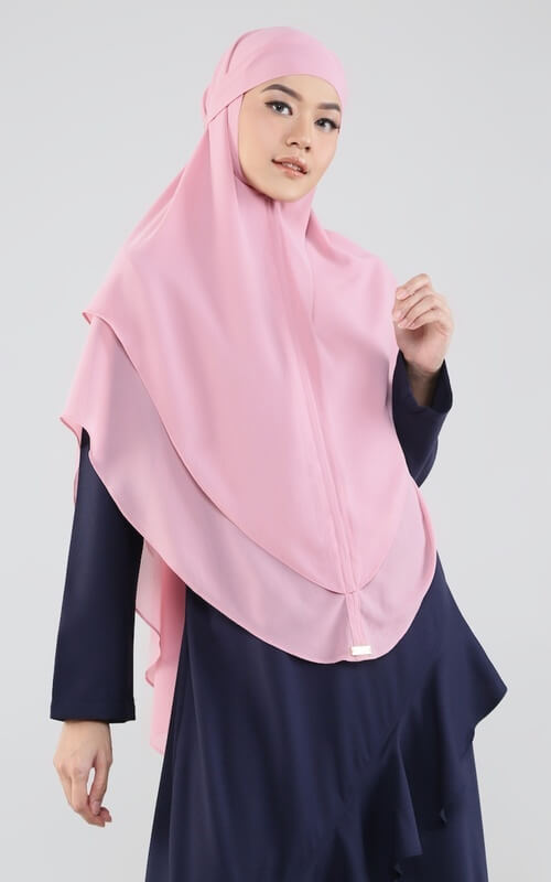 Hijab Instan Tali Jumbo Dengan 2 Layer