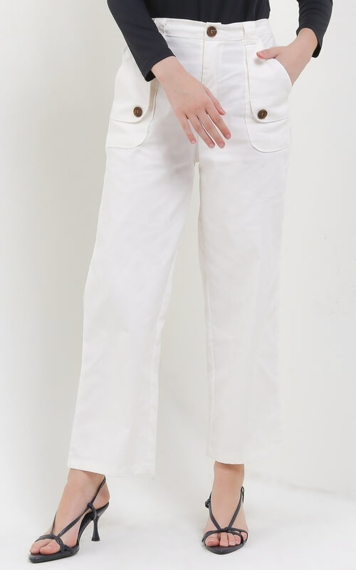 Celana Jeans Putih
