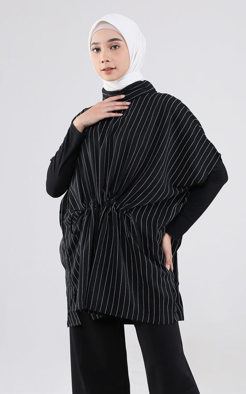 Atasan Hitam Model Kaftan