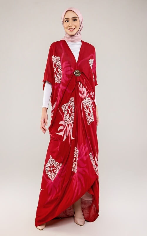 Kaftan Merah Menyala