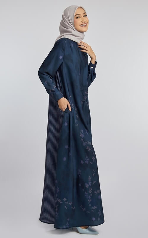 Gamis Simple Rossa Dress Navy