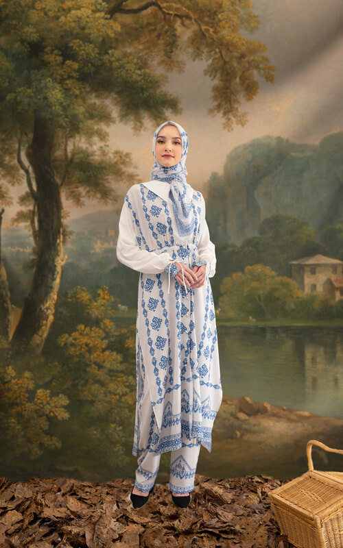 Tunik Kekinian Set Kerudung