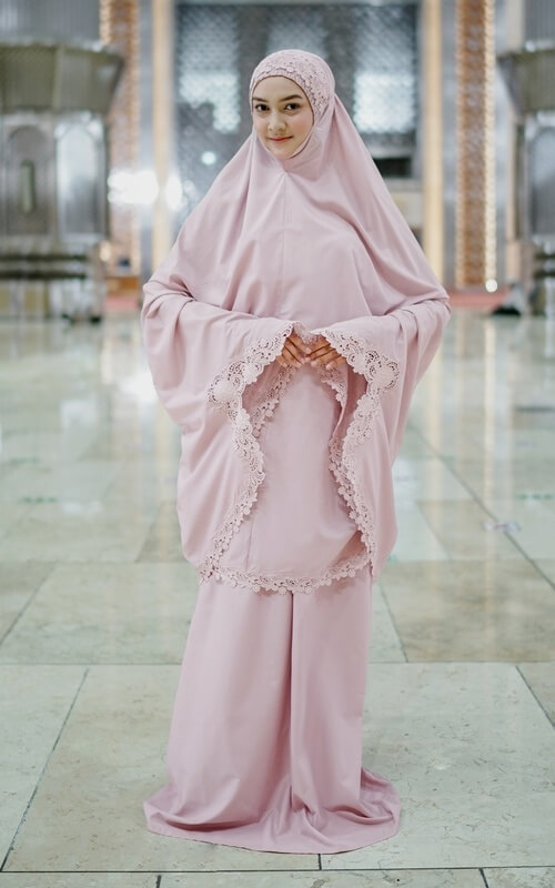 Mukena Pink Berenda