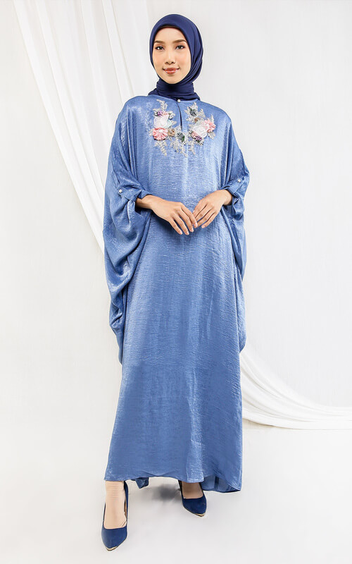 Dress Kaftan Aksen Bunga