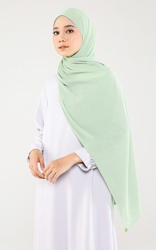 Pashmina Hijau Muda