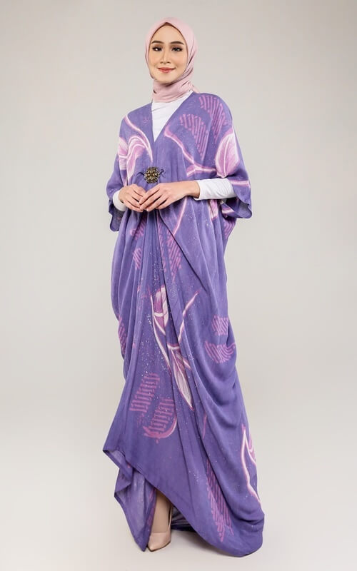 Pink-Purple Dress Kaftan