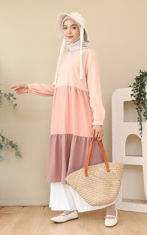 Midi Dress Casual 3 Warna