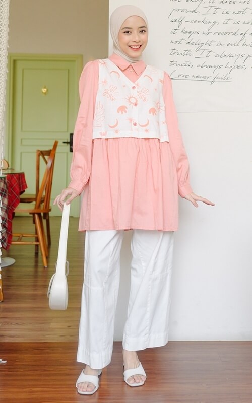 Outfit Hijab Pastel