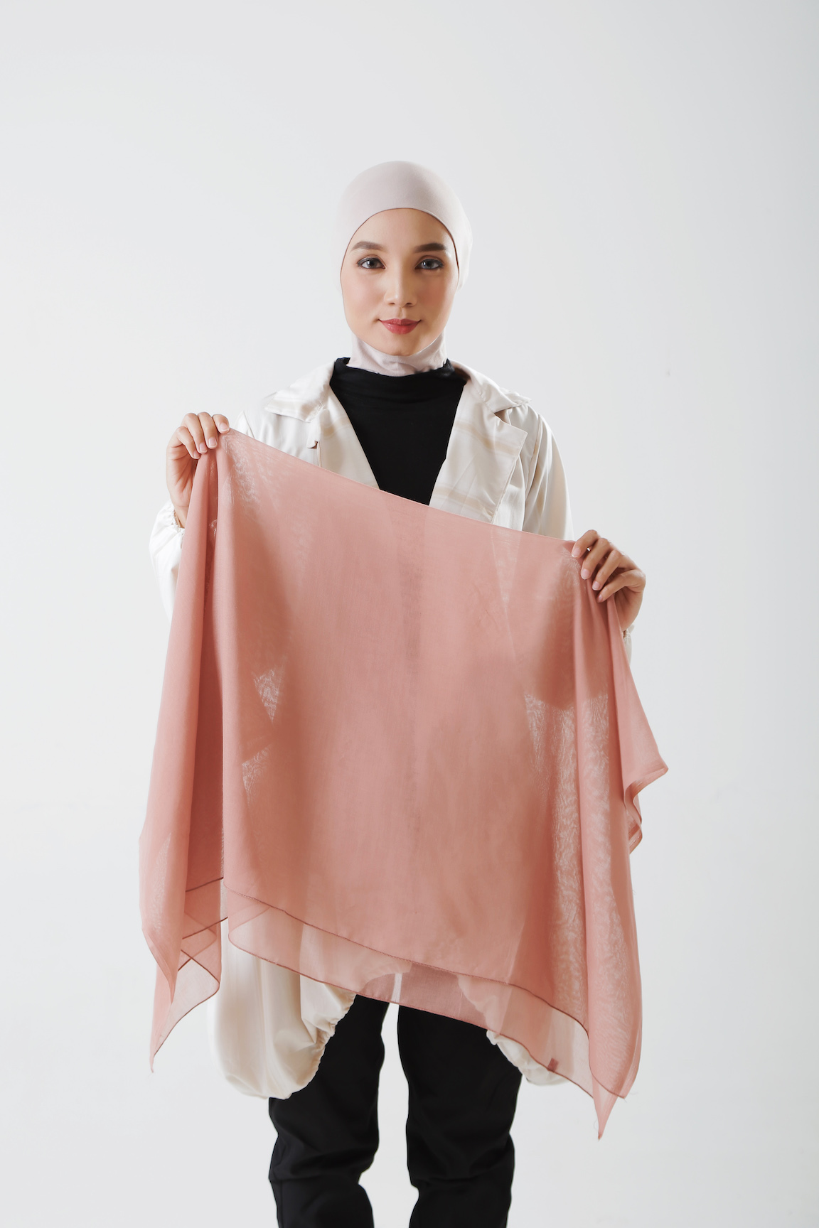 tutorial hijab segi empat untuk olahraga