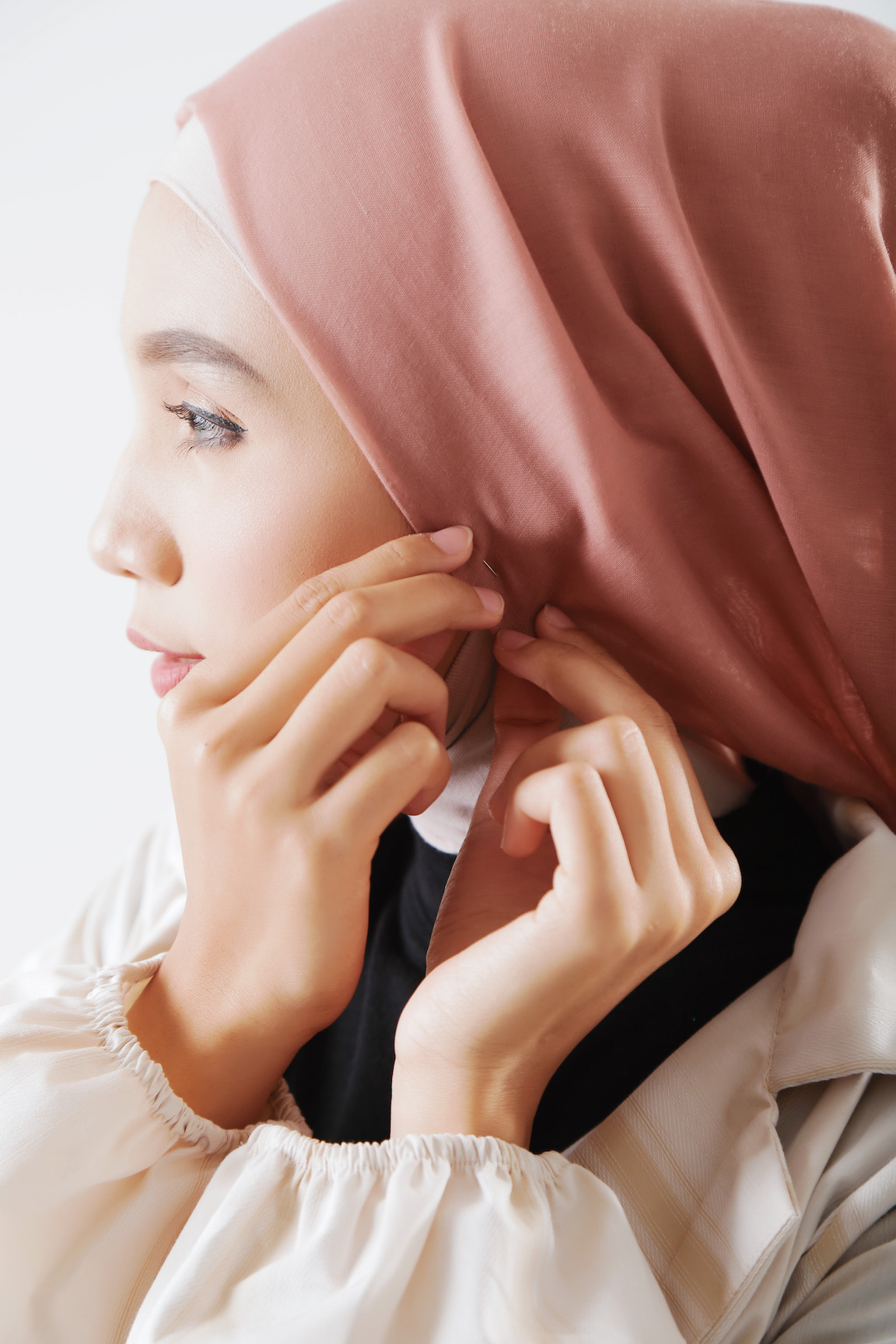 tutorial hijab segi empat untuk olahraga