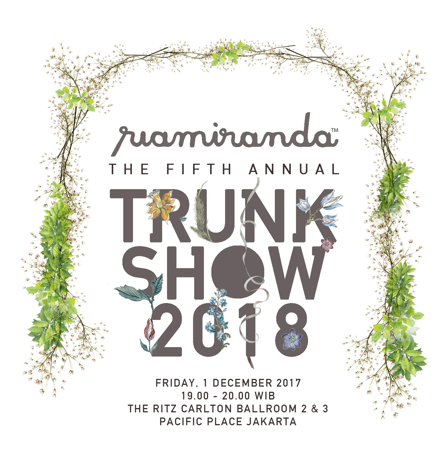 Road to riamiranda Annual Trunk Show 2018