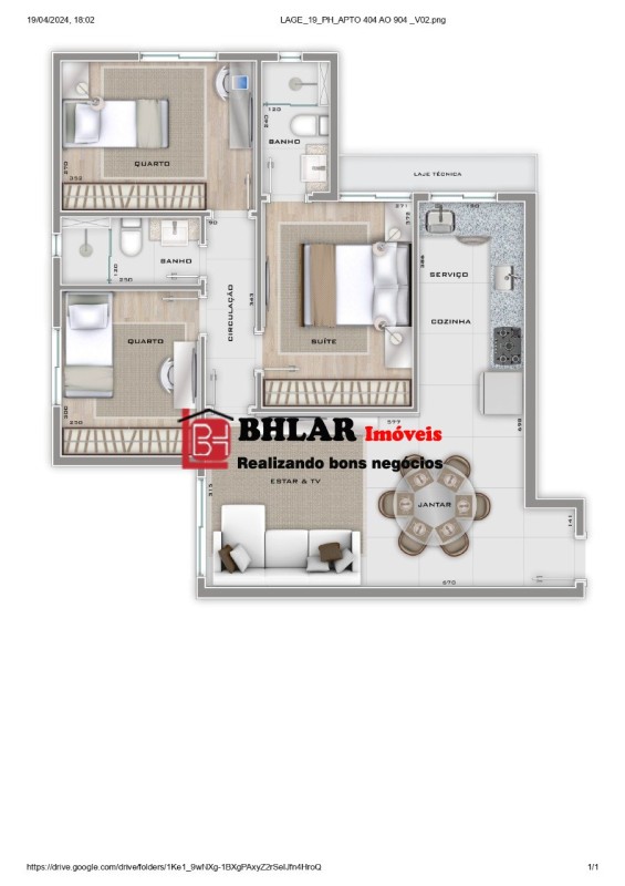 Apartamento, 3 quartos, 74 m² - Foto 1