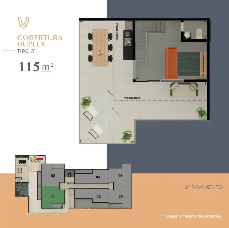 Cobertura, 2 quartos, 108 m² - Foto 10
