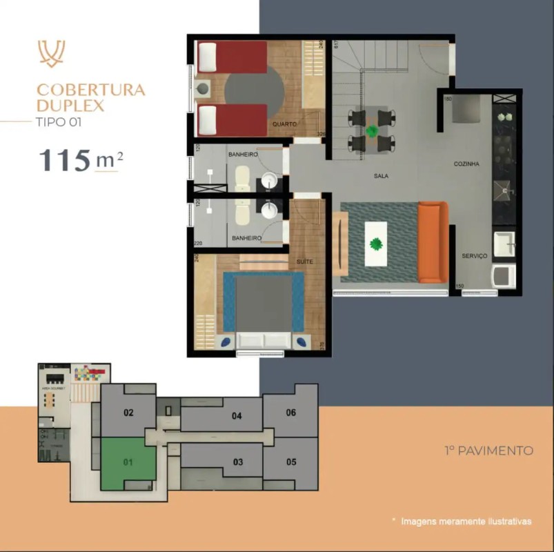 Cobertura, 2 quartos, 108 m² - Foto 9