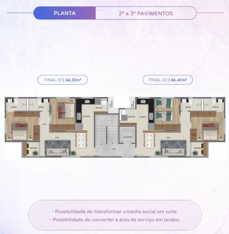 Cobertura, 2 quartos, 128 m² - Foto 8