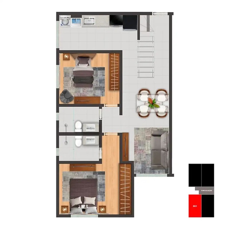 Cobertura, 2 quartos, 141 m² - Foto 10