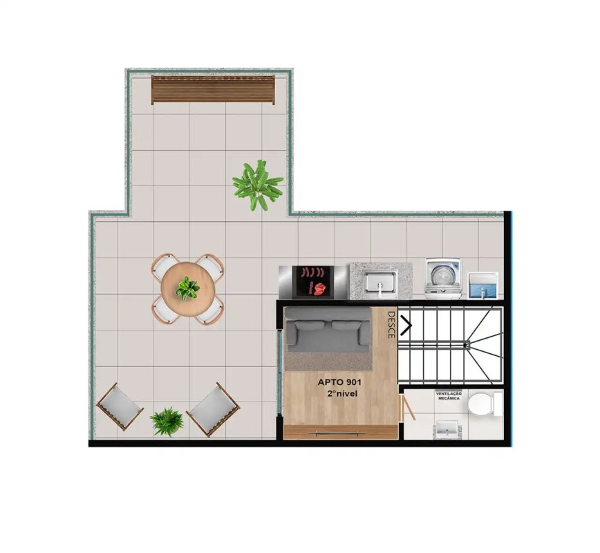 Cobertura, 2 quartos, 112 m² - Foto 11