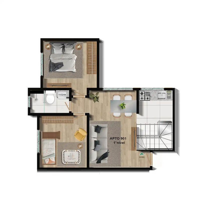 Cobertura, 2 quartos, 100 m² - Foto 10