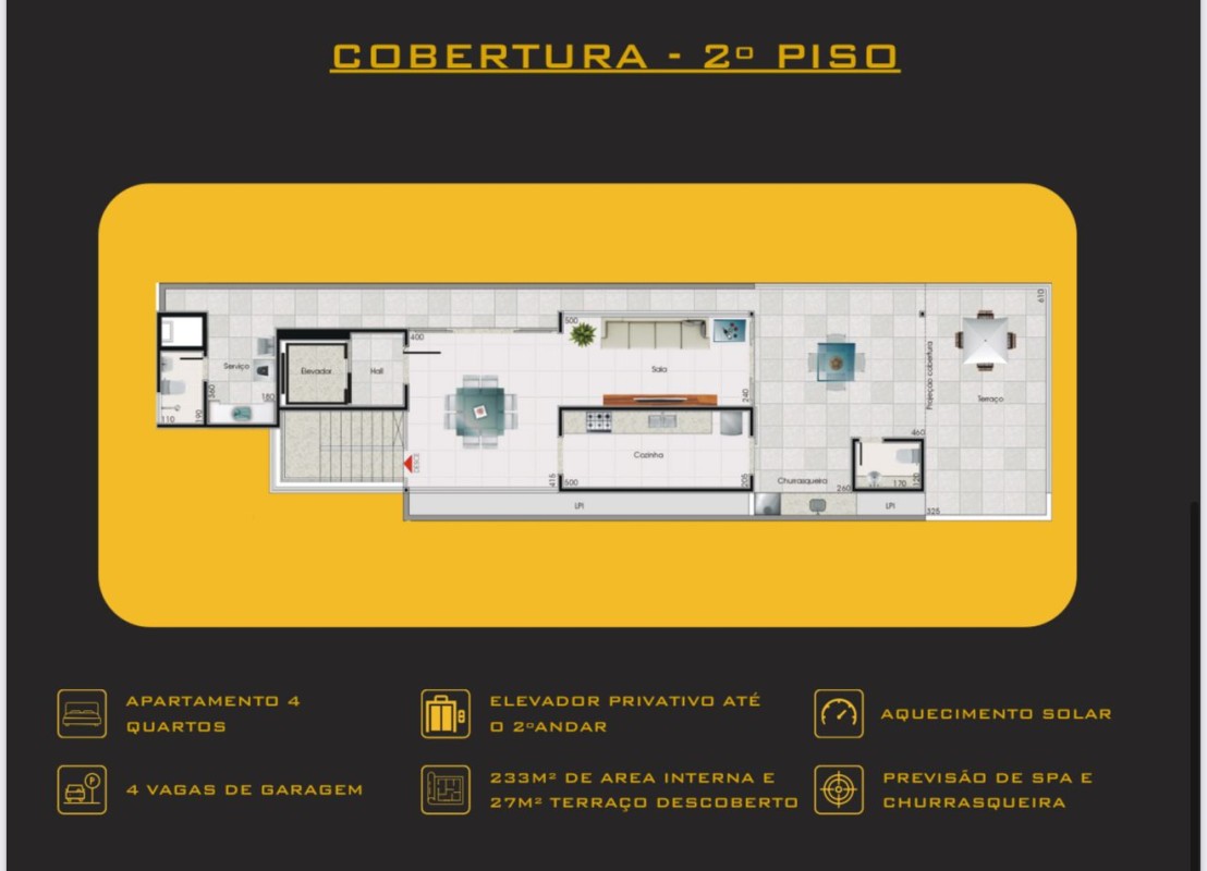 Cobertura, 4 quartos, 269 m² - Foto 3