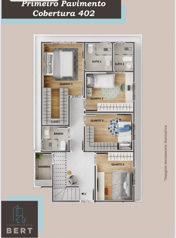 Cobertura, 4 quartos, 150 m² - Foto 3