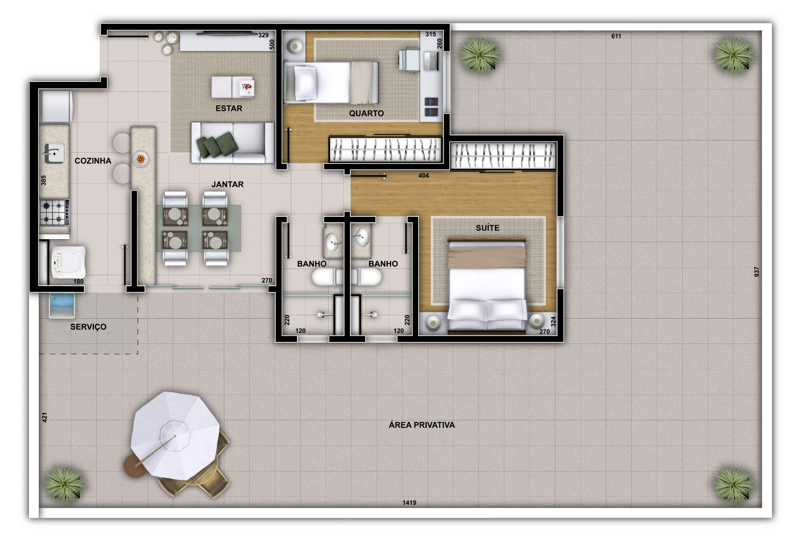 Apartamento, 3 quartos, 77 m² - Foto 6