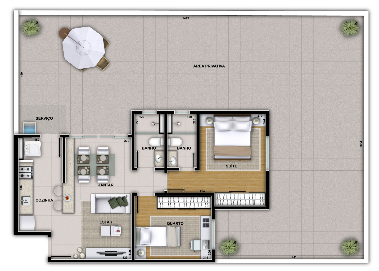 Apartamento, 3 quartos, 77 m² - Foto 3