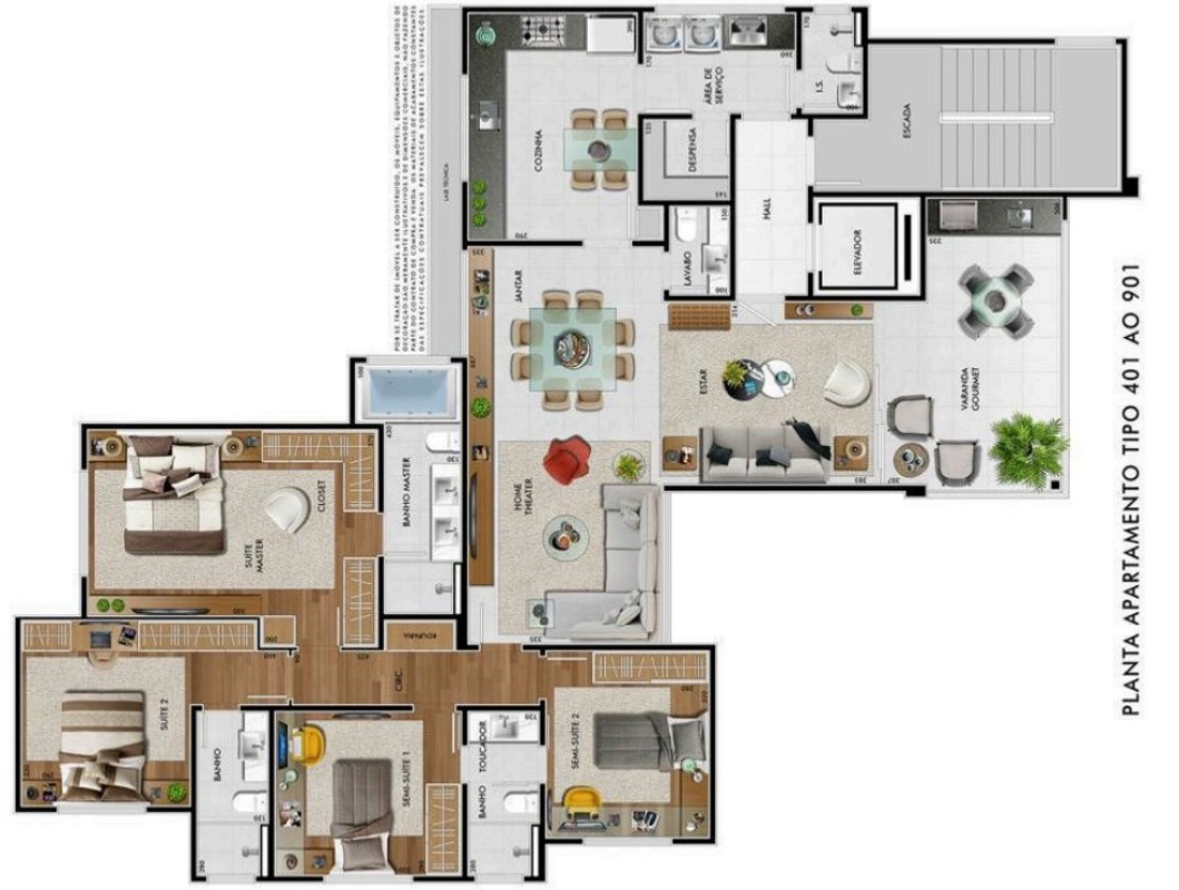 Apartamento, 4 quartos, 316 m² - Foto 10