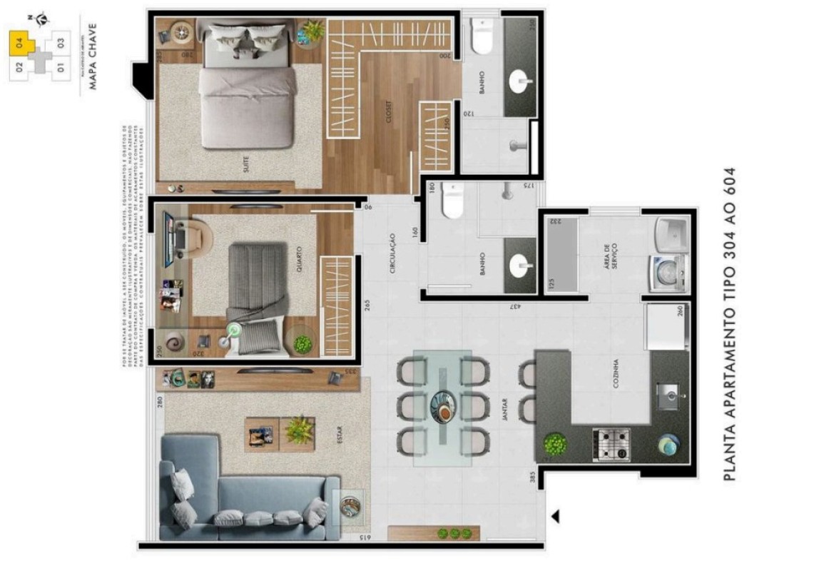 Cobertura, 2 quartos, 132 m² - Foto 10