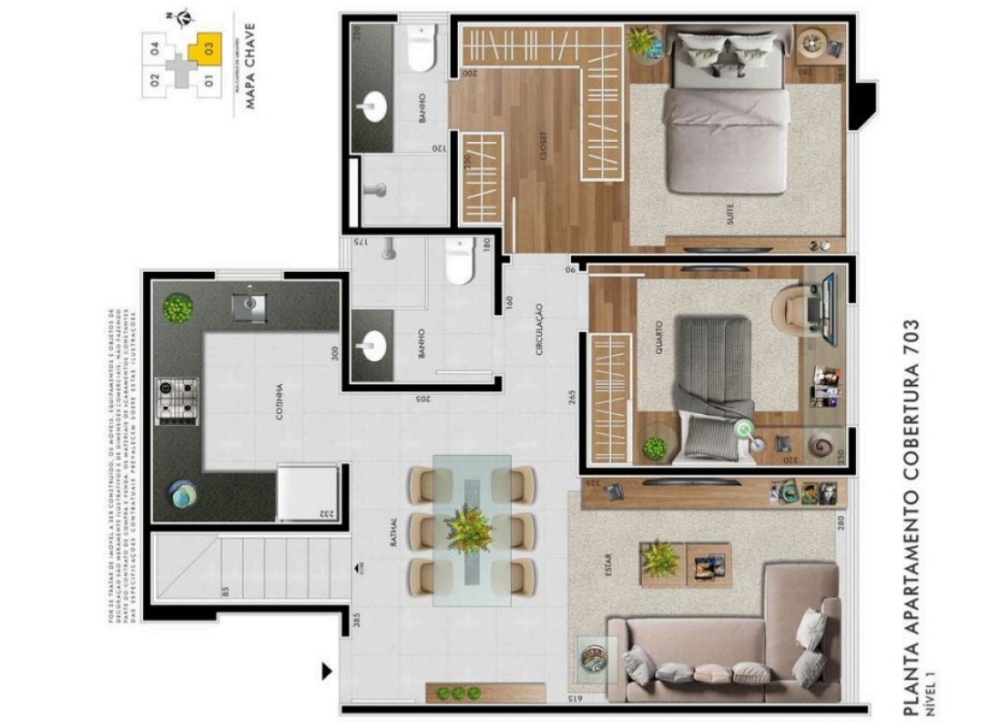 Cobertura, 2 quartos, 132 m² - Foto 5