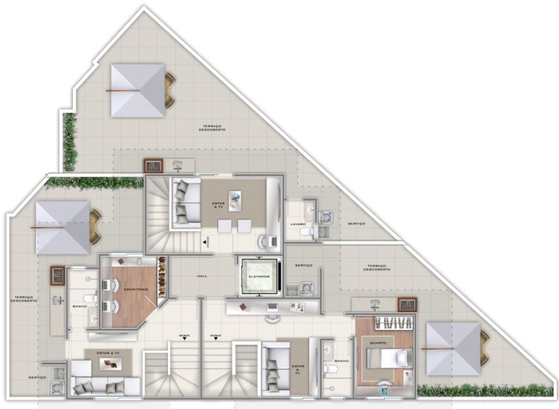 Cobertura, 3 quartos, 156 m² - Foto 7